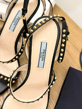 Load image into Gallery viewer, PRADA Studded Accents Leather Sandals - (EU)37.5