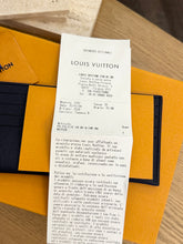 Load image into Gallery viewer, LOUIS VUITTON 2024 Empreinte Leather Credit Card Holder in Navy