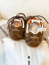 Load image into Gallery viewer, New Balance X Miu Miu Women’s 530 SL Suede Sneakers in Cinnamon / EU 38