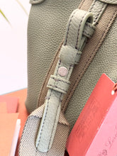 Load image into Gallery viewer, LORO PIANA 2024 Grained Calfskin Micro Bale Crossbody Bag in Green