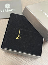 Load image into Gallery viewer, VERSACE Virtus Chain Drop Earrings in Gold