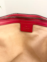 Load image into Gallery viewer, GUCCI GG Marmont Large Shoulder Bag in Hibiscus Red