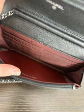 Load image into Gallery viewer, ▪️SOLD▪️CHANEL Classic Caviar Quilted Wallet On Chain in Black Leather