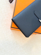 Load image into Gallery viewer, HERMES 2022 Bearn Wallet in Bleu Indigo / Epsom Leather