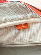 Load image into Gallery viewer, HERMES Clemence Leather Victoria 36 Bag / Orange Poppy / Palladium Hardware