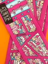 Load image into Gallery viewer, HERMES Rive Droite Rive Gauche Silk Twilly Bandeau Set - Rose