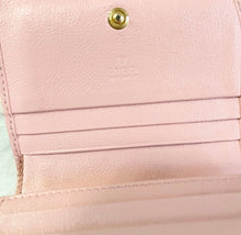 Load image into Gallery viewer, GUCCI GG Marmont Bi-Fold Compact Leather Wallet in Red