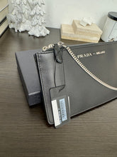 Load image into Gallery viewer, ▪️SOLD▪️PRADA Mini Bandoliera In Pelle City Calf Chain Crossbody Bag - Nero