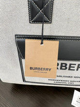 Load image into Gallery viewer, BURBERRY Medium Horseferry Canvas Tote - Grey