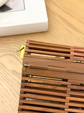 Load image into Gallery viewer, SAINT LAURENT Kate Wooden Cage Shoulder Bag - Brown