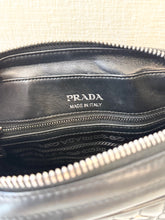 Load image into Gallery viewer, PRADA Diagramme Leather Small Camera Crossbody Bag - Black