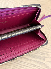 Load image into Gallery viewer, LOUIS VUITTON Clémence Monogram Zippy Wallet in Fuchsia