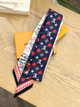 Load image into Gallery viewer, LOUIS VUITTON 2021 I LV U BB Monogram Silk Bandeau in Navy