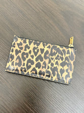 Load image into Gallery viewer, SAINT LAURENT Cassandre Zipped Fragments Credit Card Case in Leopard