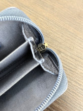 Load image into Gallery viewer, CHANEL 2020 Metallic Lambskin Quilted Boy Zip Around Wallet in Blue