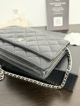 Load image into Gallery viewer, ▪️SOLD▪️CHANEL Classic Caviar Quilted Wallet On Chain in Black Leather