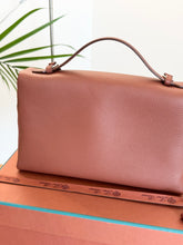 Load image into Gallery viewer, LORO PIANA Extra Pocket L27 Grained Calfskin Bag in Kummel/Antique Silver