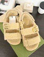 Load image into Gallery viewer, GUCCI 2024 Women’s Double G Sandals in Beige - EU37.5