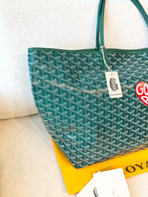 Load image into Gallery viewer, π NEW! 2025 GOYARD Saint Louis GM Canvas Leather Tote Bag / Green