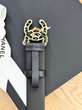 Load image into Gallery viewer, CHANEL Lambskin CC Chain Belt in Black - 85/34