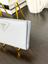Load image into Gallery viewer, PRADA Large Leather Wallet in Pale Blue