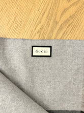Load image into Gallery viewer, GUCCI Unisex Wool GG Monogram Jacquard Knit Scarf in Grey