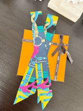 Load image into Gallery viewer, HERMES Silk Twilly Bandeau Set - Multicolour