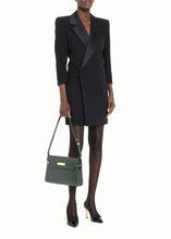 Load image into Gallery viewer, SAINT LAURENT Manhattan Medium Calfskin Shoulder Bag in Vent Fonce