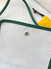Load image into Gallery viewer, π NEW! 2025 GOYARD Plumet Pocket Canvas Leather Crossbody Bag / Green