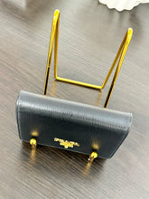 Load image into Gallery viewer, PRADA Vitello Move Trifold Wallet in Black
