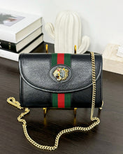 Load image into Gallery viewer, ▪️SOLD▪️GUCCI Mini Rajah Chain Crossbody Bag in Black