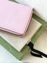 Load image into Gallery viewer, GUCCI Double G Zip Around Long Wallet with Bamboo / Pink