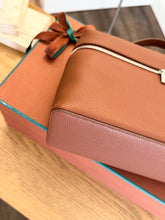 Load image into Gallery viewer, LORO PIANA Extra Pocket L27 Grained Calfskin Bag in Kummel/Antique Silver