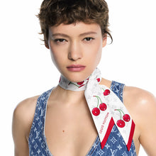 Load image into Gallery viewer, LOUIS VUITTON LV x TM Takashi Murakami Monogram Cerise Bandeau / White