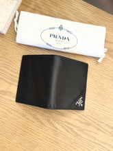 Load image into Gallery viewer, PRADA Men’s Saffiano Bi-Fold Wallet in Black