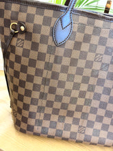 Load image into Gallery viewer, LOUIS VUITTON Neverfull MM Damier Ebene Canvas Tote Bag in Rose Ballerine