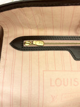Load image into Gallery viewer, LOUIS VUITTON Neverfull MM Damier Ebene Canvas Tote Bag in Rose Ballerine