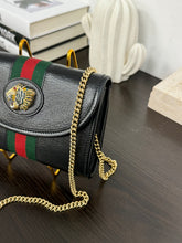 Load image into Gallery viewer, ▪️SOLD▪️GUCCI Mini Rajah Chain Crossbody Bag in Black