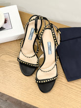 Load image into Gallery viewer, PRADA Studded Accents Leather Sandals - (EU)37.5
