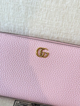 Load image into Gallery viewer, GUCCI Double G Zip Around Long Wallet with Bamboo / Pink