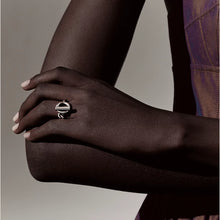 Load image into Gallery viewer, HERMES 2025 Sterling Silver Croisette Ring - Small Model / Size 54