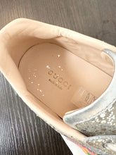 Load image into Gallery viewer, GUCCI Women’s New Ace Low Top Sneaker - Silver Metallic - EU36