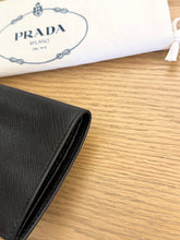 Load image into Gallery viewer, PRADA Men’s Saffiano Bi-Fold Wallet in Black