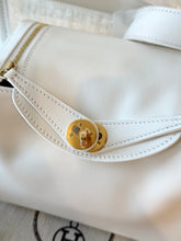 Load image into Gallery viewer, HERMES 2024 Swift Calfskin Leather Mini Lindy Handbag / White / GHW