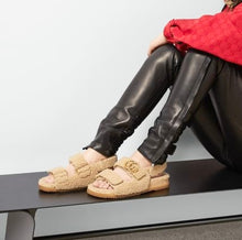 Load image into Gallery viewer, GUCCI 2024 Women’s Double G Sandals in Beige - EU37.5