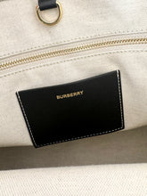 Load image into Gallery viewer, BURBERRY Medium Horseferry Canvas Tote - Grey