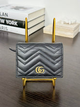 Load image into Gallery viewer, GUCCI GG Marmont Card Case Wallet in Black