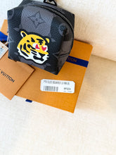 Load image into Gallery viewer, LOUIS VUITTON Monogram Eclipse LV Made Squared Pouch Bag Charm