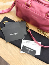 Load image into Gallery viewer, SAINT LAURENT Metallic Pink Mini Duffle Bag