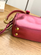 Load image into Gallery viewer, SAINT LAURENT Metallic Pink Mini Duffle Bag